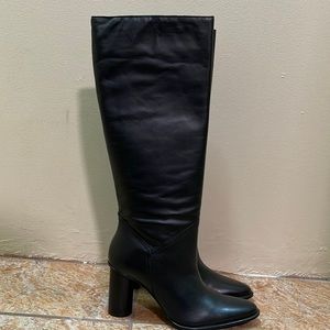 Zara High Heeled Leather Boots